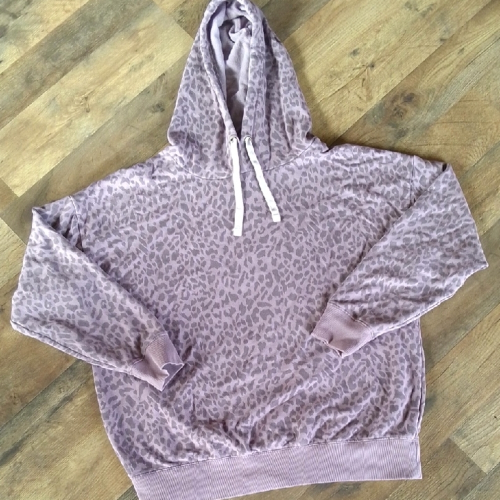 Buffalo David Bitton Purple Animal Print Hoodie